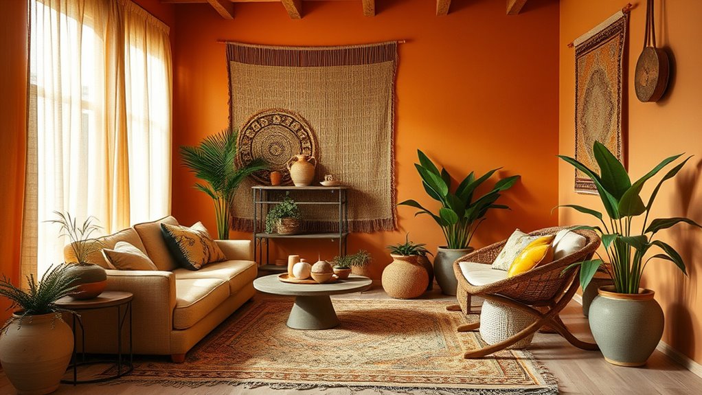 monochrome boho texture layering