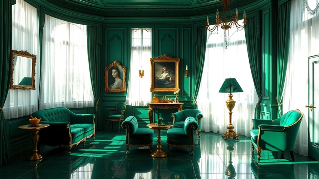 monochrome color immersion interiors