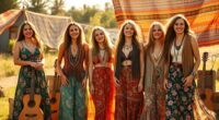 music icons embrace boho style