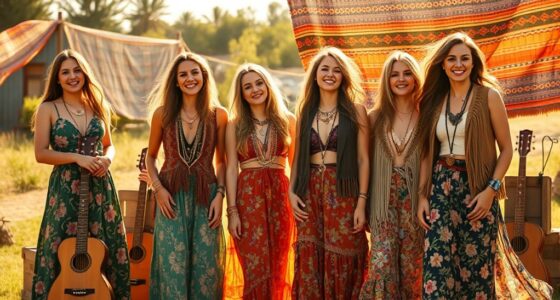 music icons embrace boho style