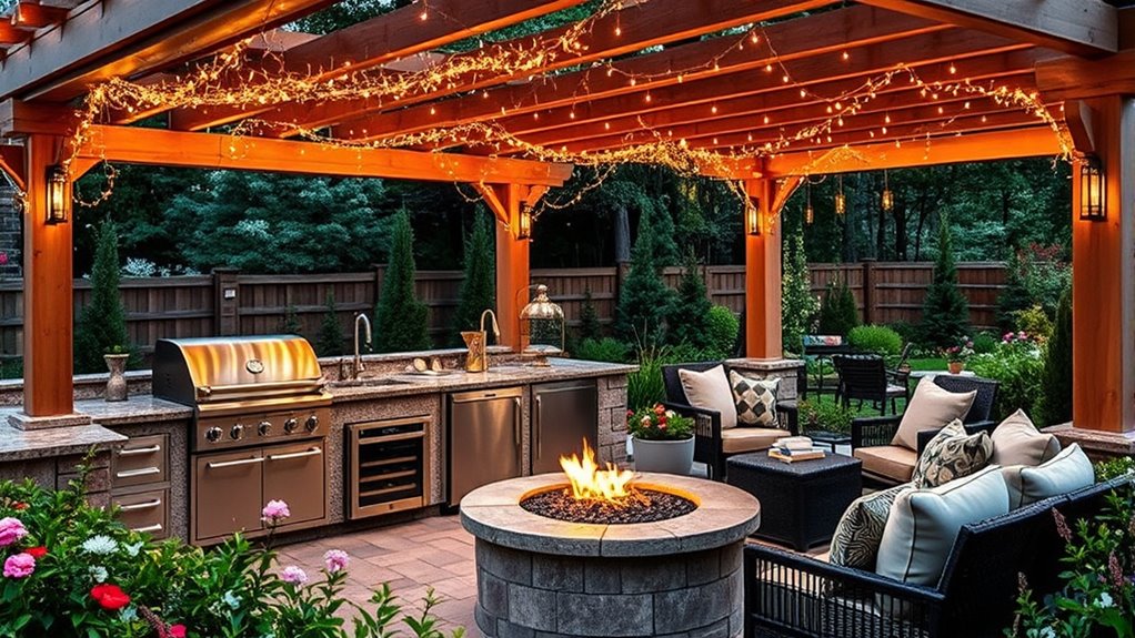outdoor cooking and entertaining