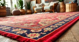 persian rugs in boho