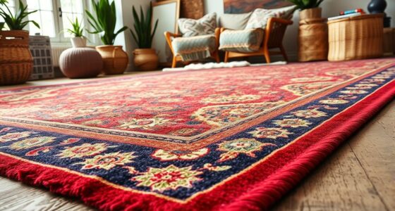 persian rugs in boho