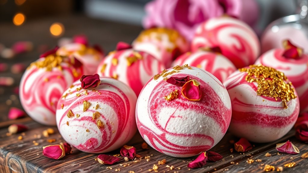personalized romantic bath bombs
