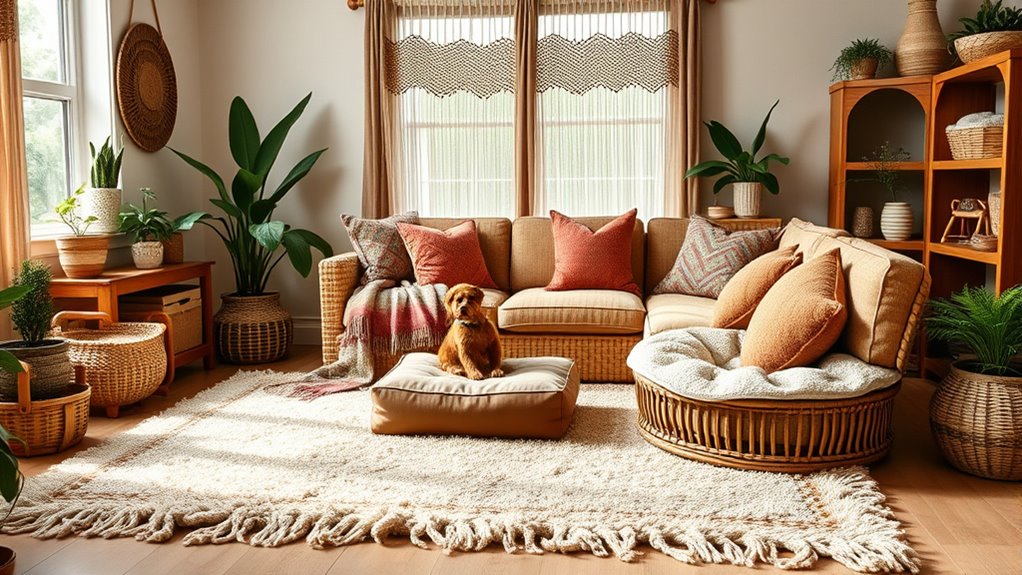 pet friendly boho home decor