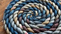 recycled fabric rug braiding
