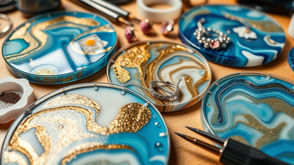 resin craft coaster jewelry