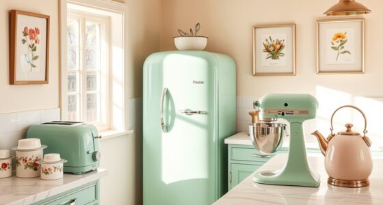 retro kitchen appliance decor