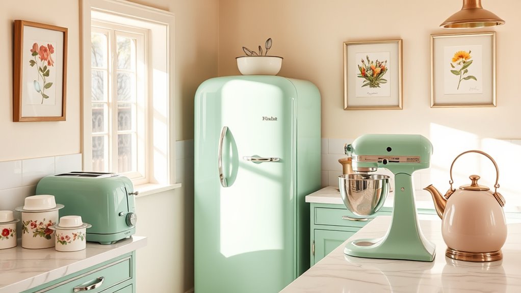 retro kitchen appliance decor