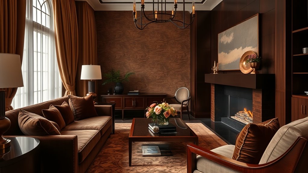 rich chocolate decor tones