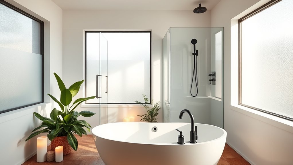 serene meditation bathroom retreat