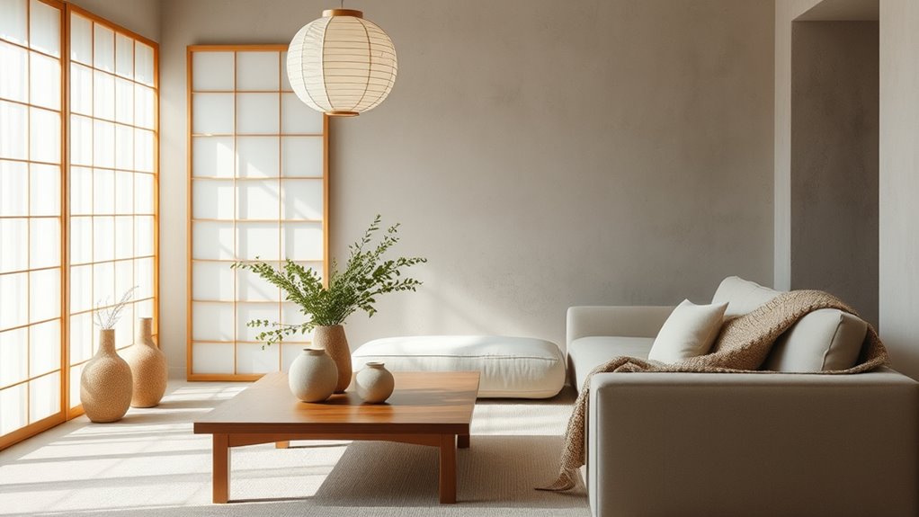 serene minimalist natural design
