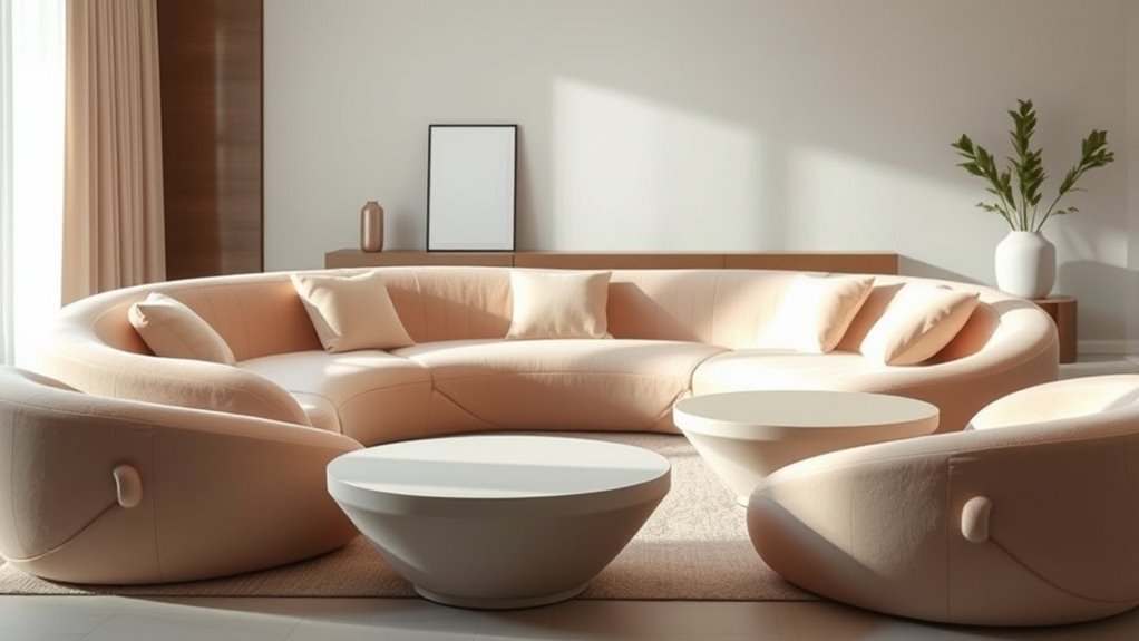 smooth rounded furniture trends