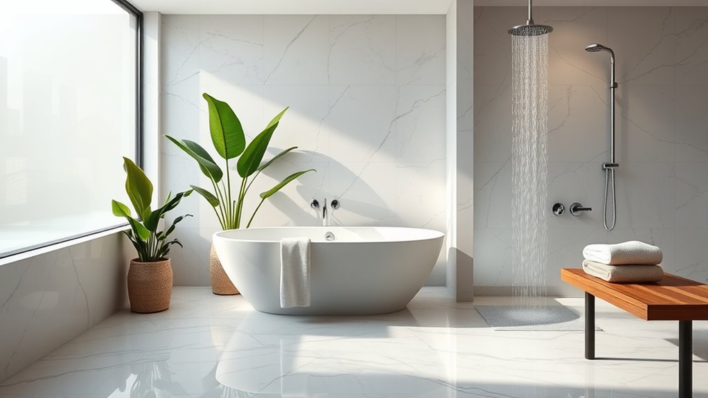 spa inspired bathroom renovations
