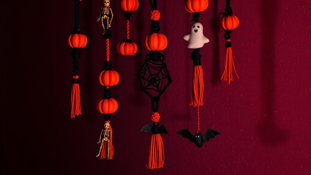 spooky halloween macram decor