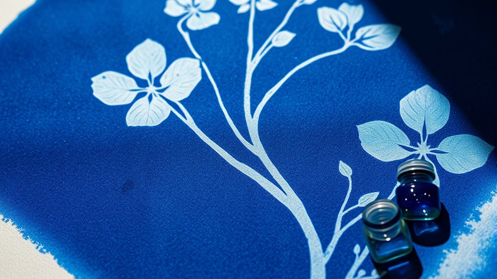 sun powered eco friendly cyanotypes