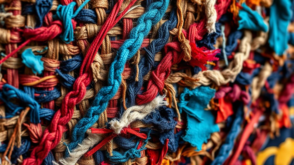 sustainable textile art creation