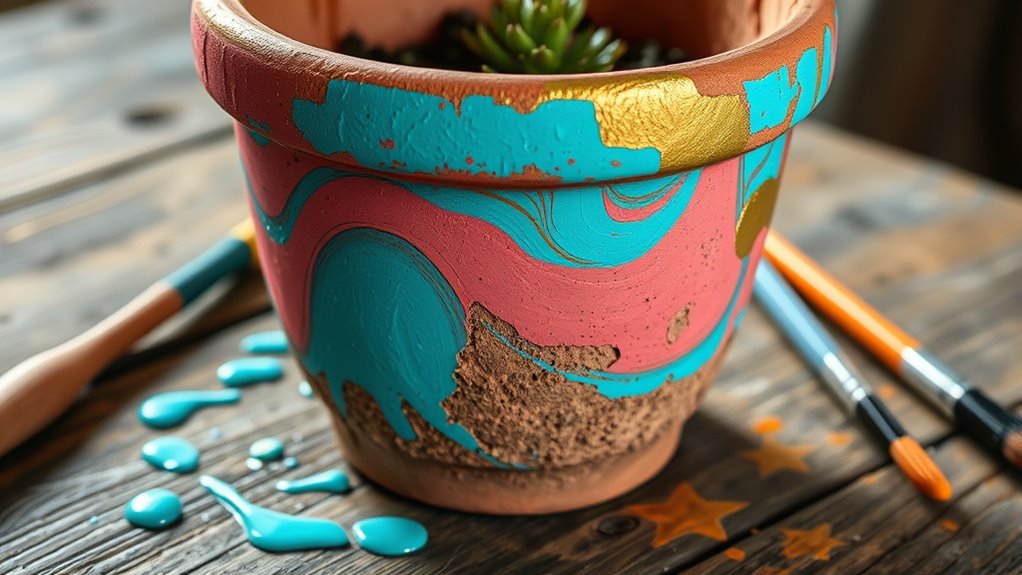 transform old clay pots
