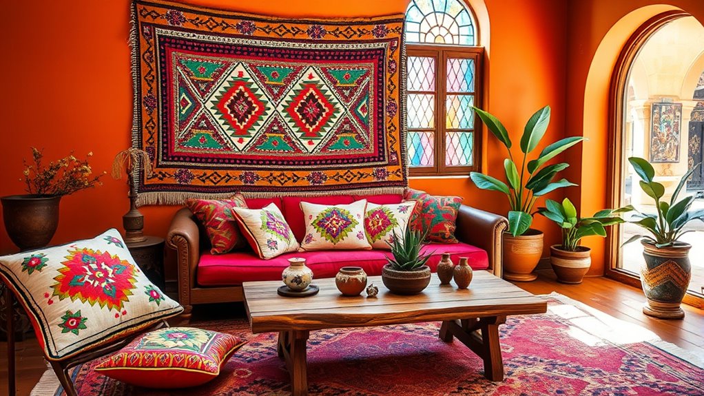 vibrant earthy handcrafted decor