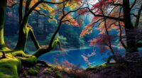 vivid dark color combinations