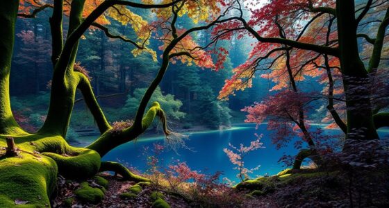 vivid dark color combinations