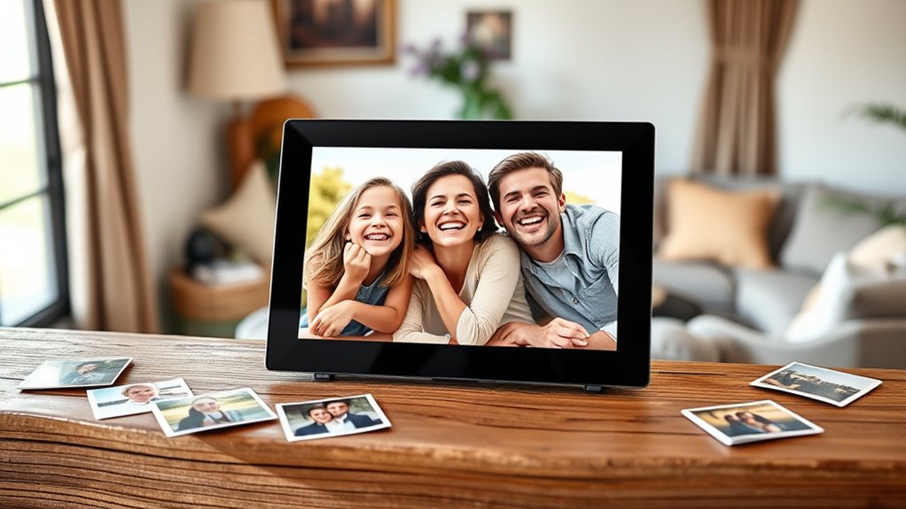 email enabled digital photo frames