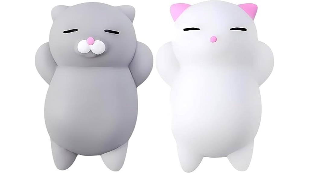 kawaii silicone cat toys