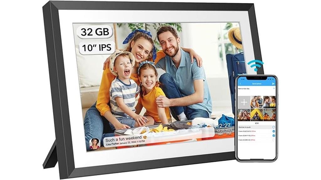 large 32gb wifi digital frame