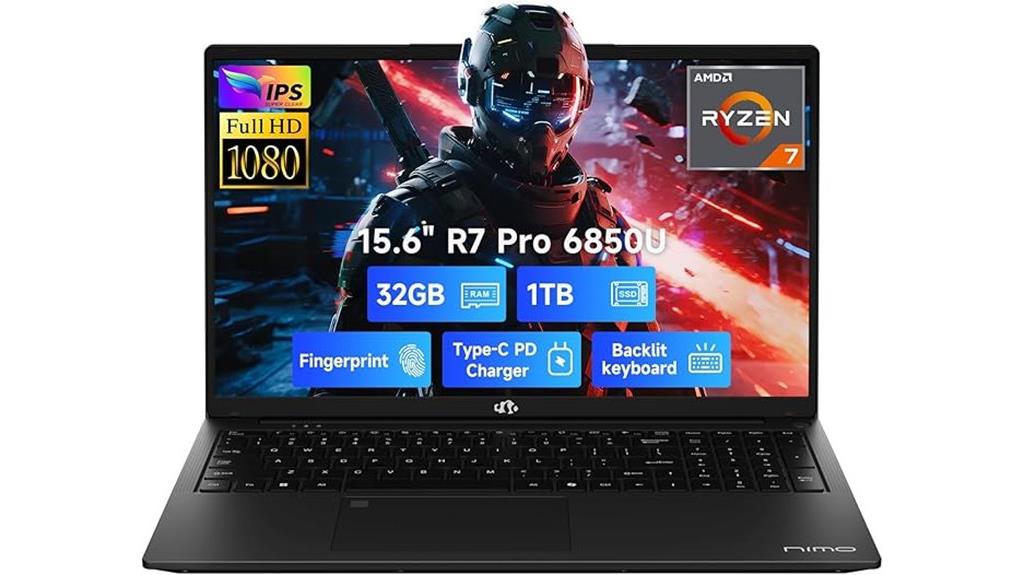 light 15 6 ryzen gaming laptop