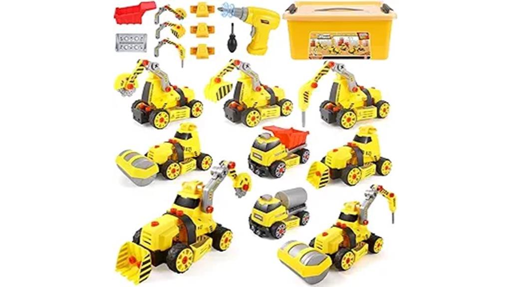 nine piece construction toy
