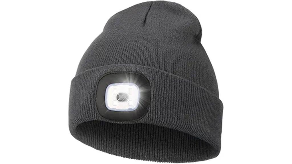 rechargeable led unisex beanie