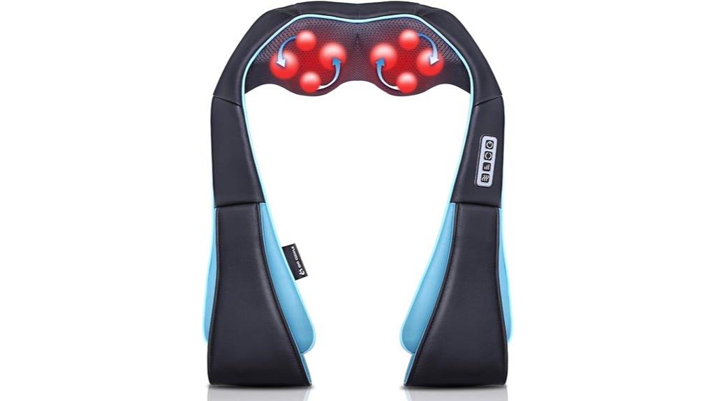 shiatsu neck massager with heat