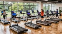 active work with treadmills