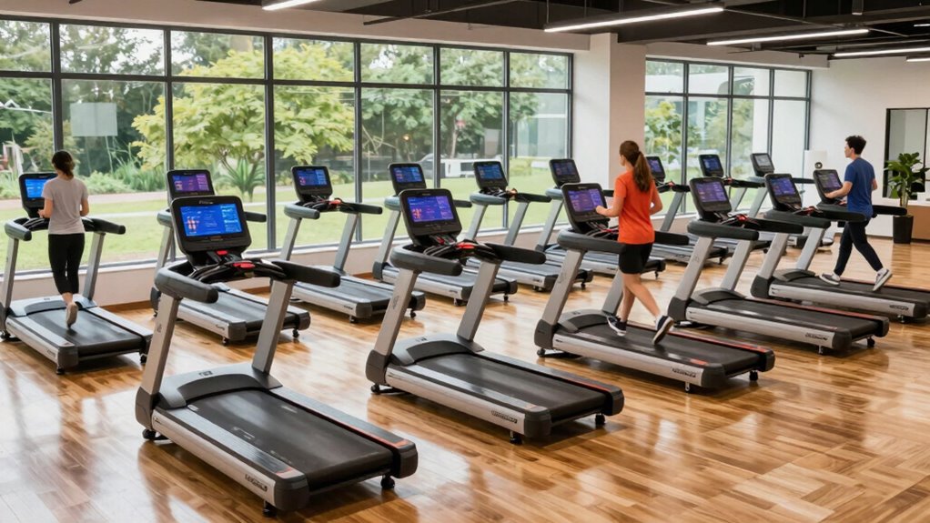 active work with treadmills