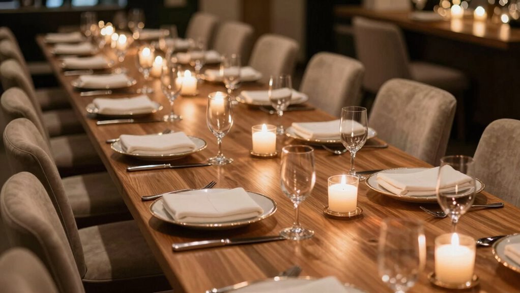 adjust chair spacing accordingly