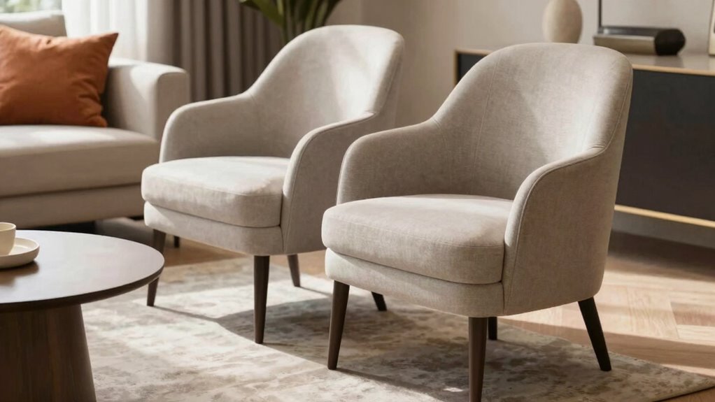 balanced coordinated accent seating