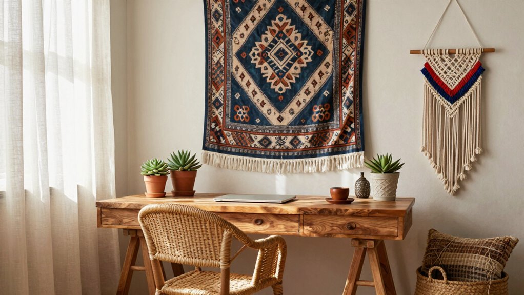 boho home office makeover