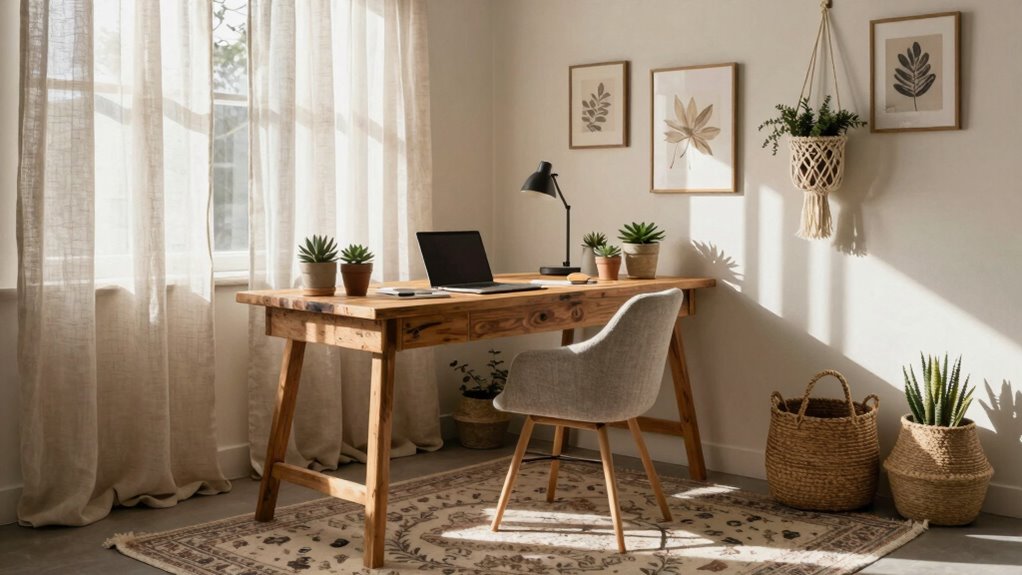 boho office decor ideas
