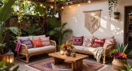 boho patio resort vibe