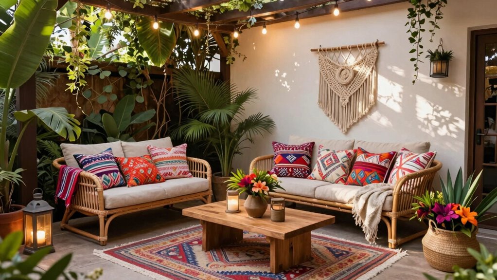 boho patio resort vibe