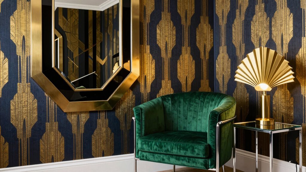 bold geometric luxe accents