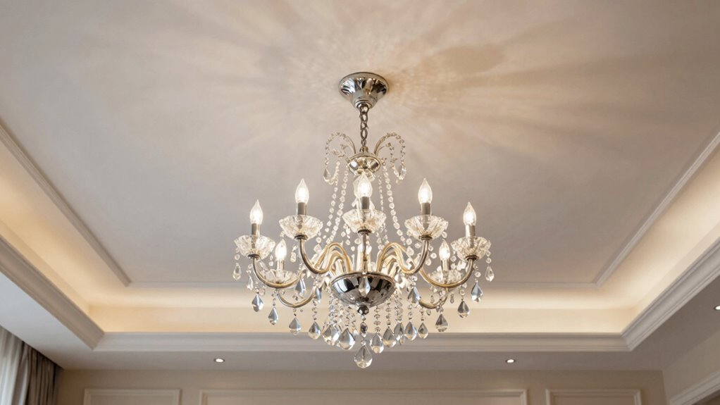 ceiling height influences chandelier placement