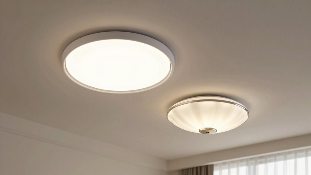 ceiling lights style differences