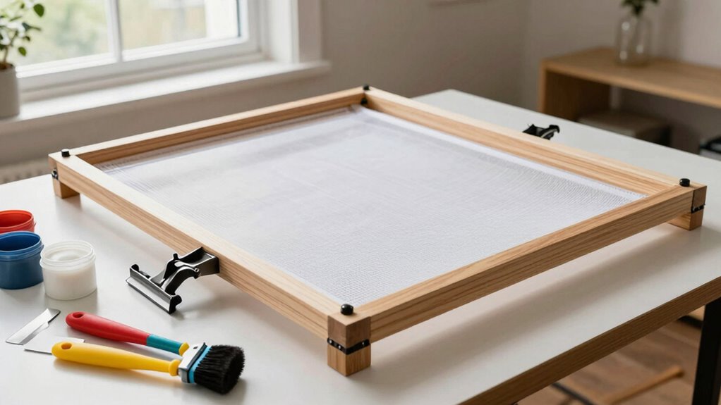 choose frames mesh and tension