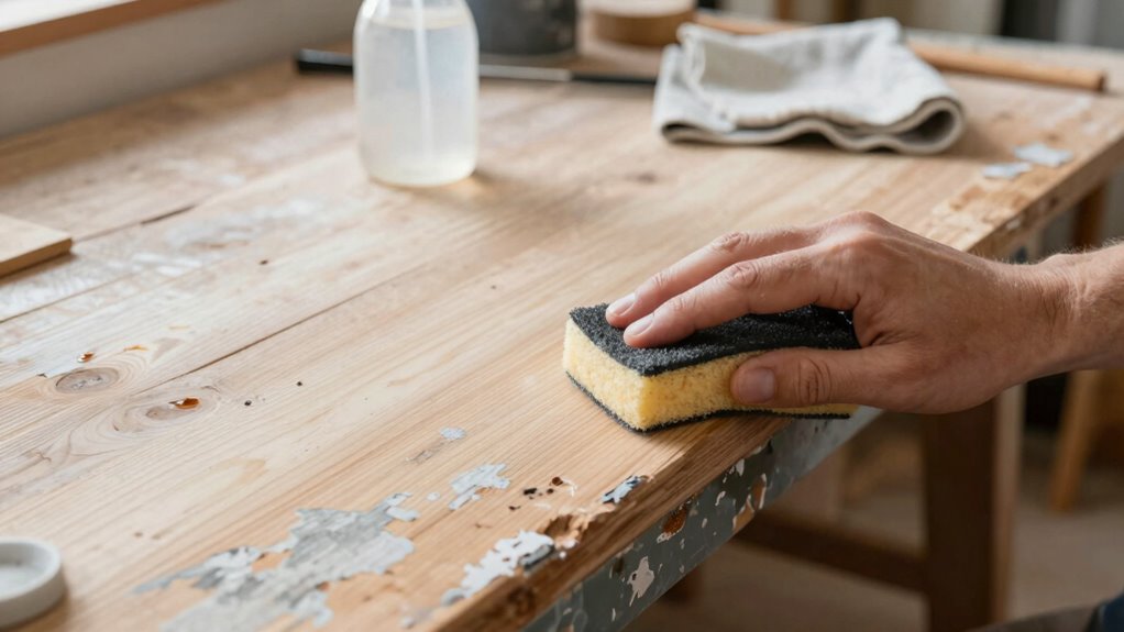 clean sand prepare paint