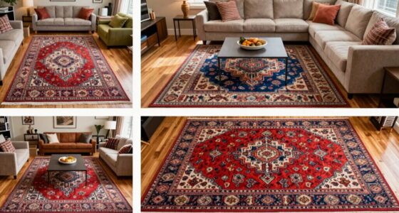 comparing rug size options