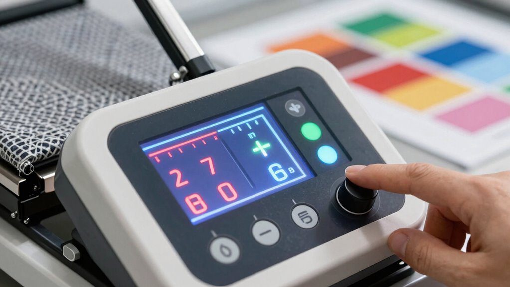 customize heat press settings