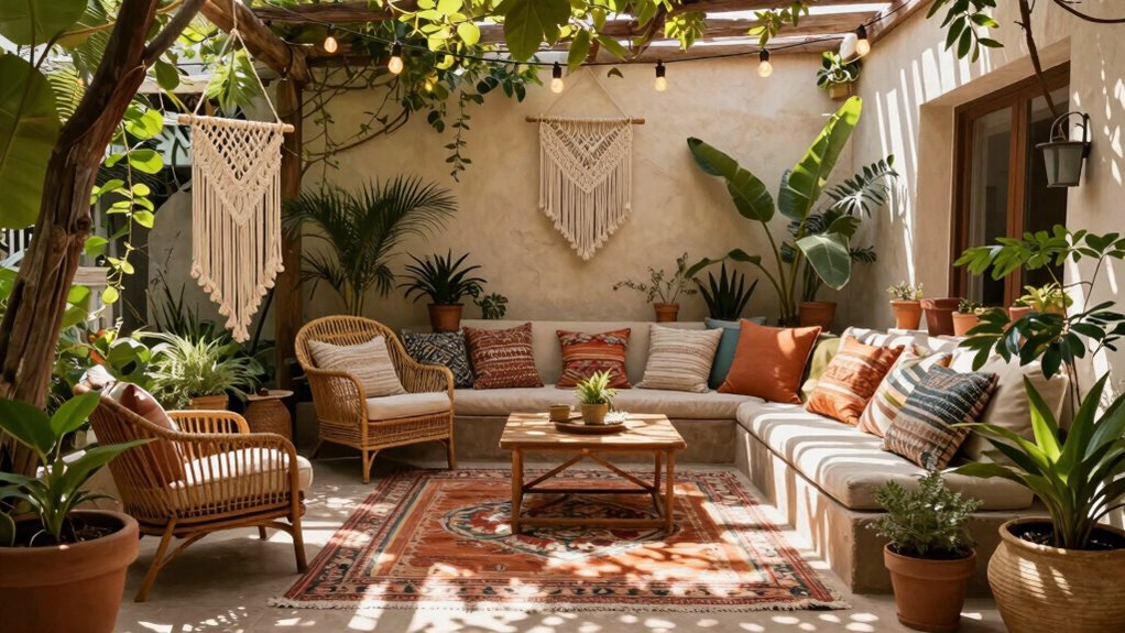 eclectic cozy outdoor sanctuary