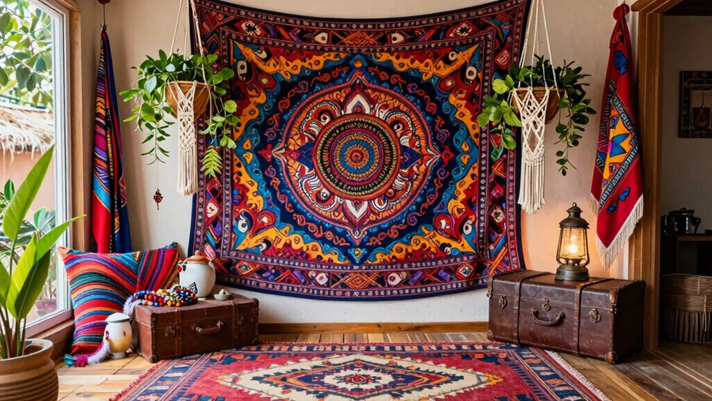 eclectic vibrant handcrafted textiles