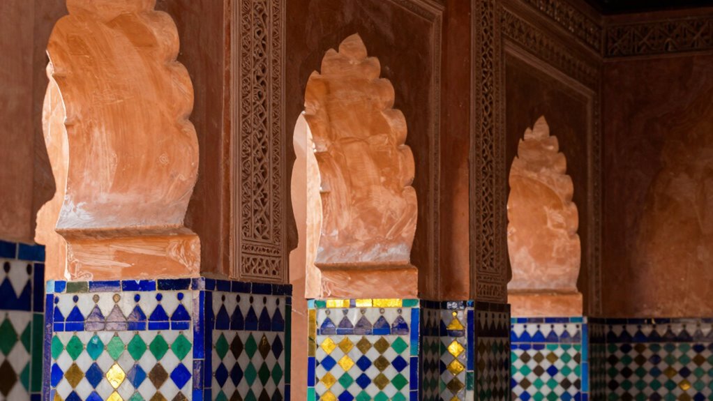 elegant arches and vibrant tiles